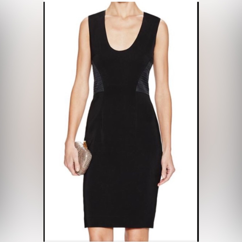 L'AGENCE Black Midi Dress